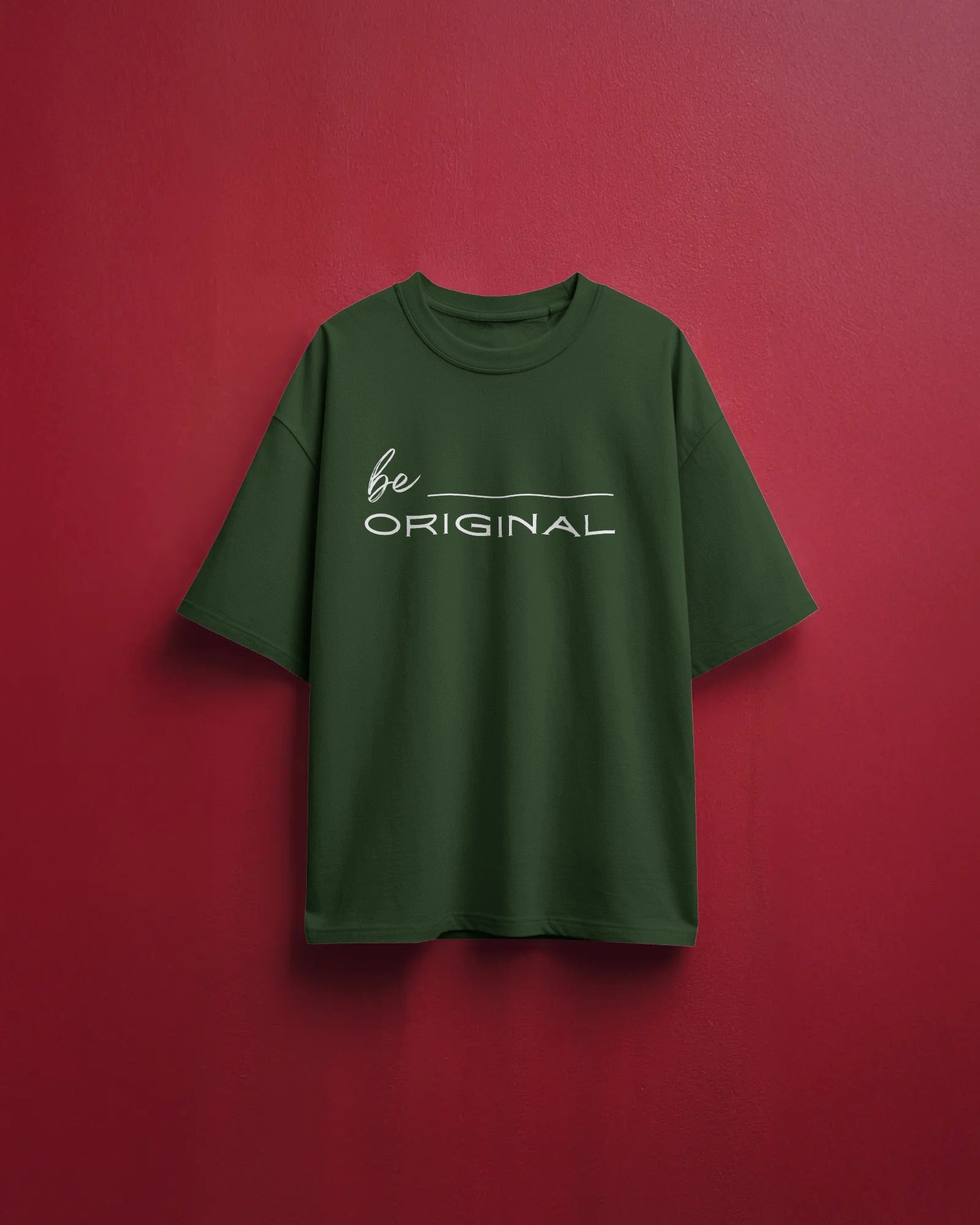 Men's Black "Be Original" Oversized T-shirt