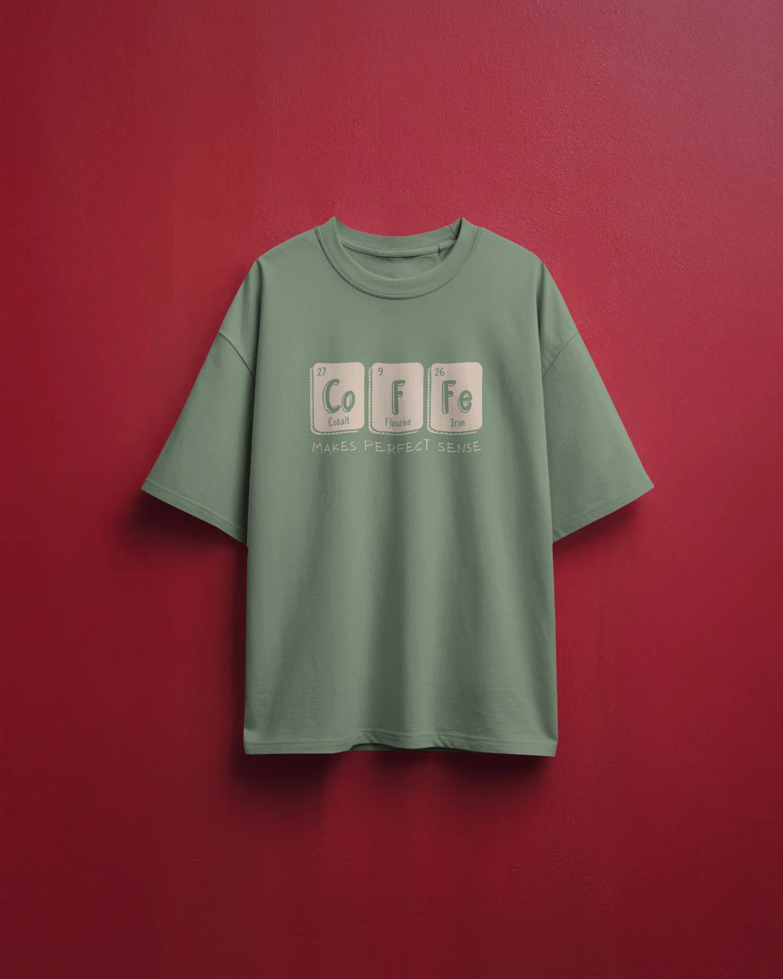 Men's Black Coffee Oversized Tshirt