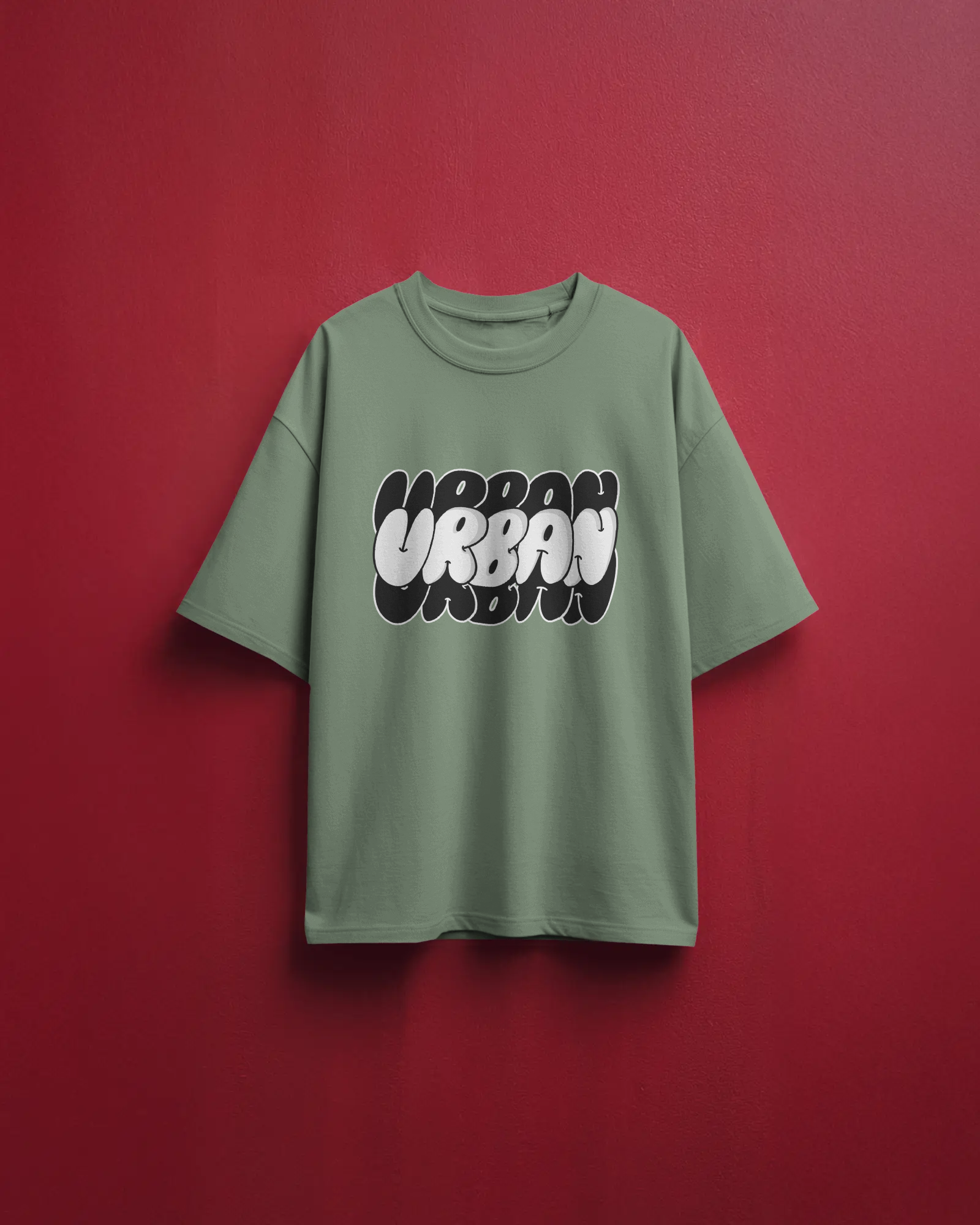 Men's Urban typographic Oversized Tshirt