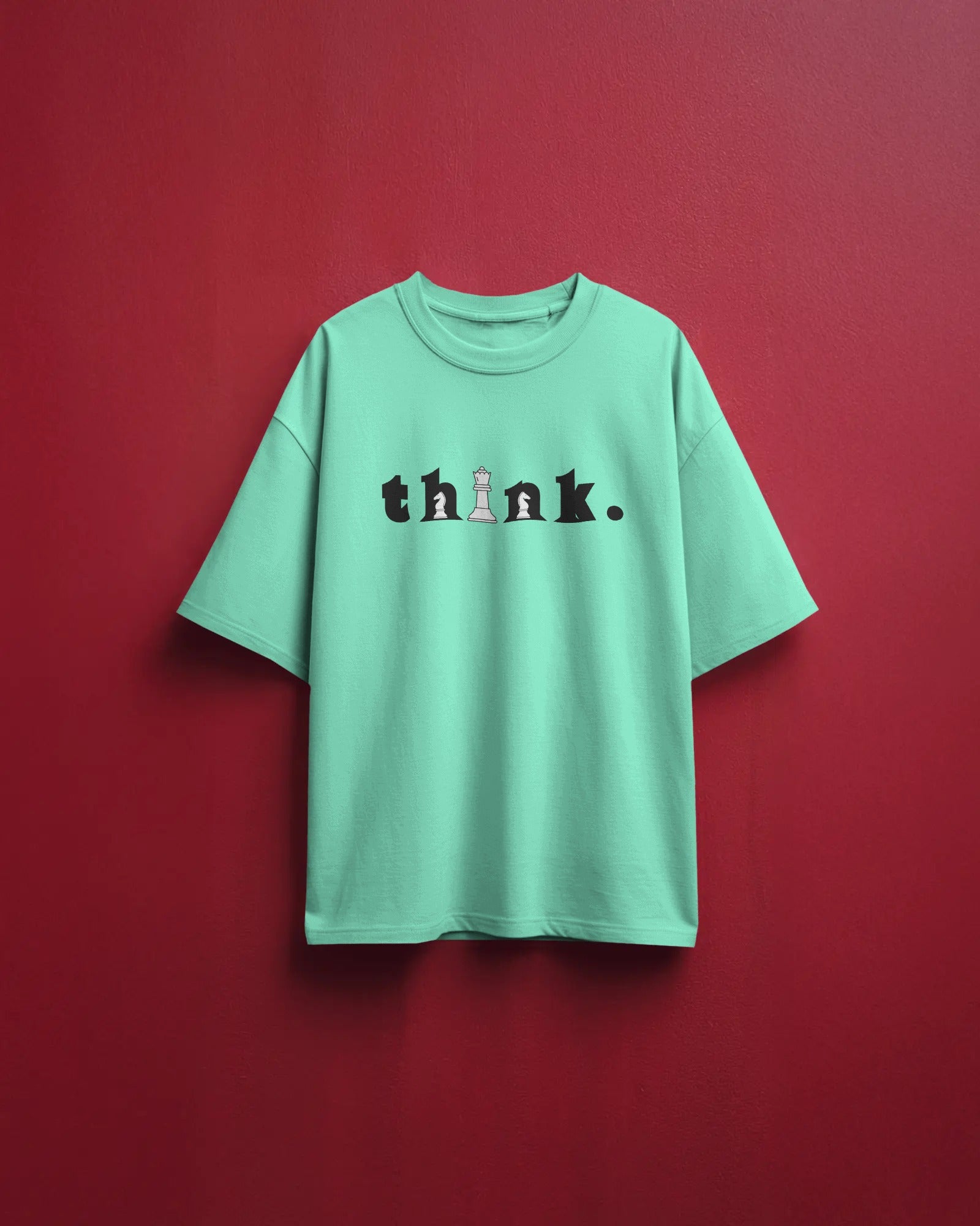 Men's "Think" Typographic  Oversized Tshirt