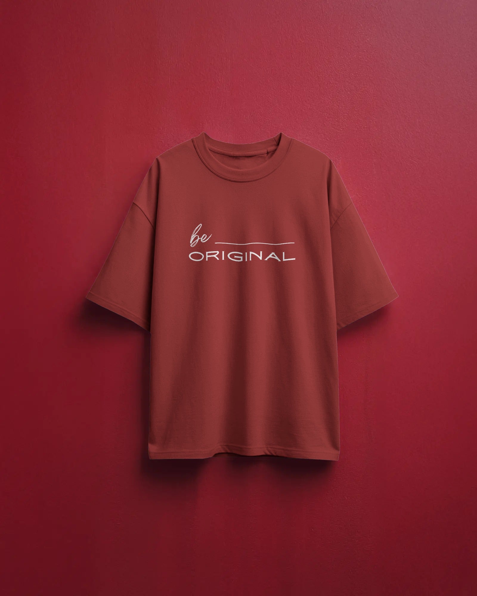 Men's Black "Be Original" Oversized T-shirt