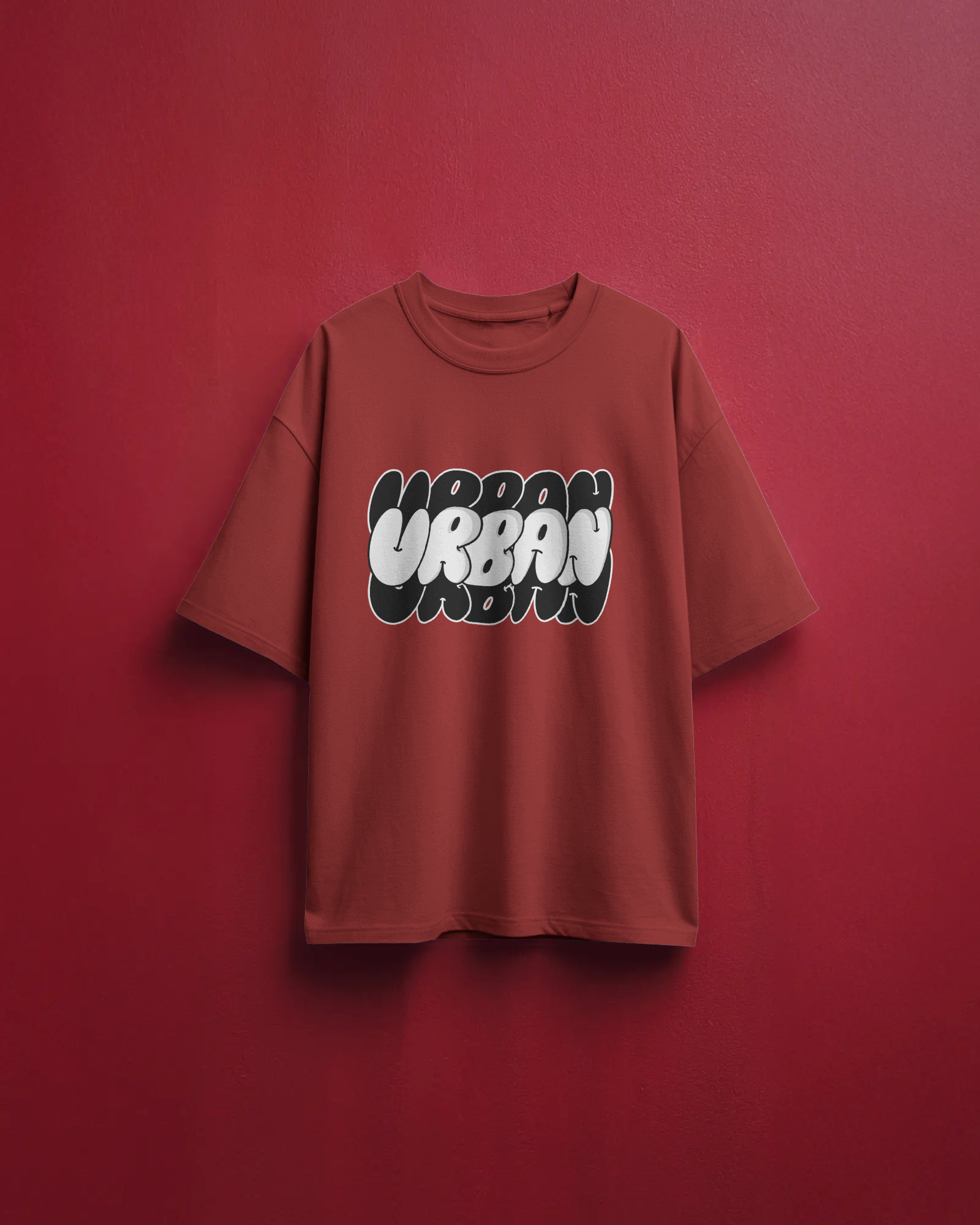 Men's Urban typographic Oversized Tshirt
