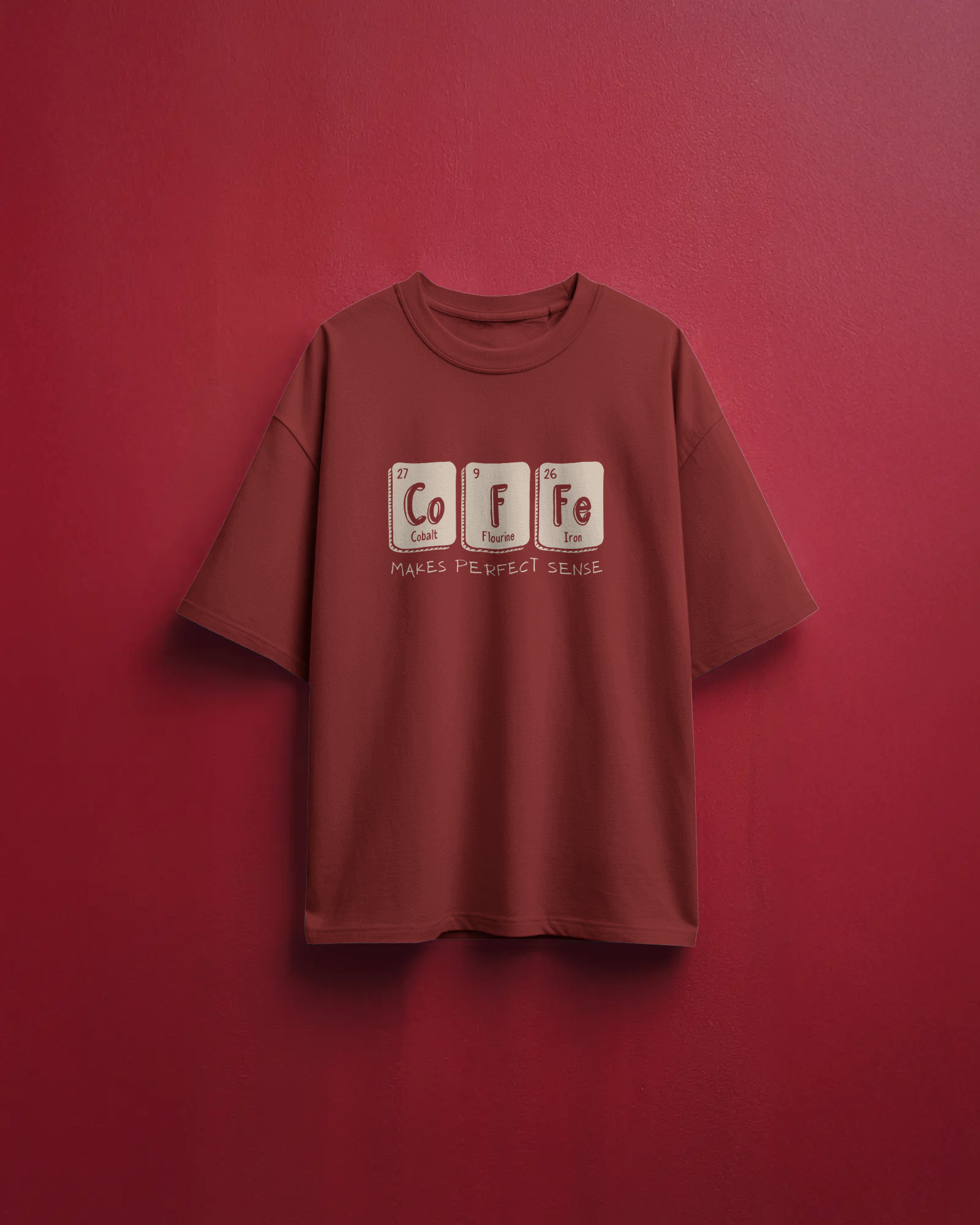 Men's Black Coffee Oversized Tshirt
