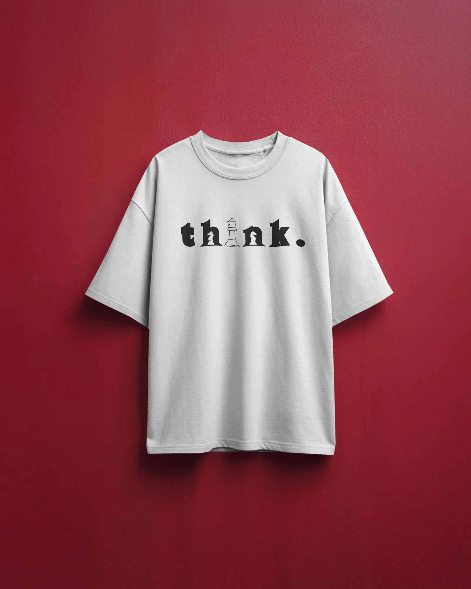 Men's "Think" Typographic  Oversized Tshirt